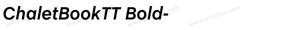 ChaletBookTT Bold字体转换